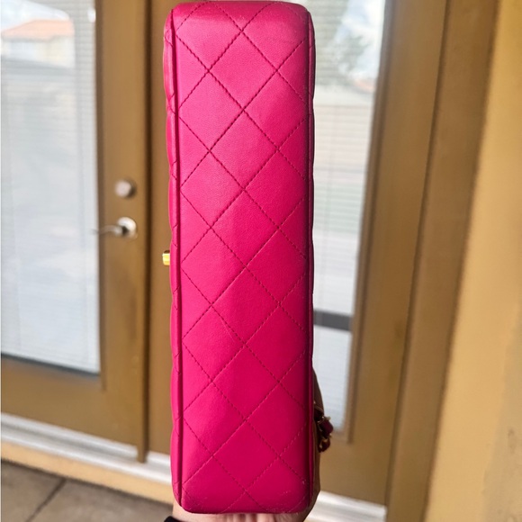 Chanel Hot Pink Quilted Shoulder Bag AUTHENTIC - Picture 5 of 8